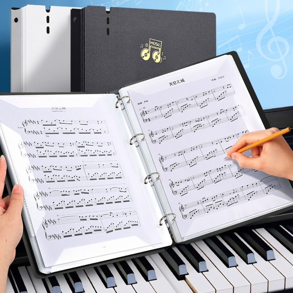 Musical Instruments List - Cartella per spartiti musicali in plastica