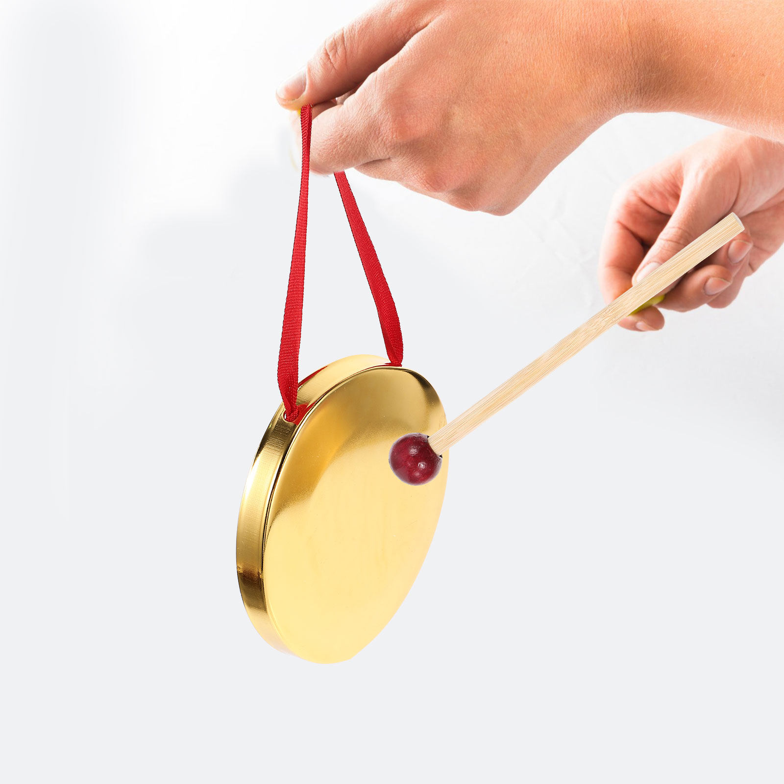 Musical Instrument Gong - Set di Gong Portatile in Metallo,