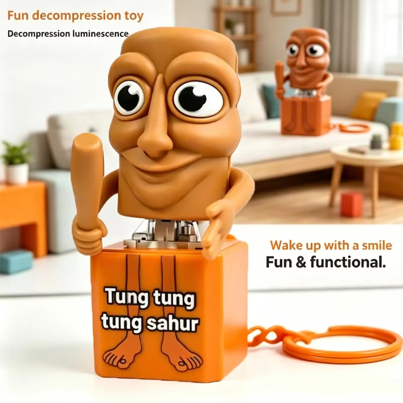 Musical Instrument Gong - Nuovo Portachiavi Tung Tung Tung Sahur,
