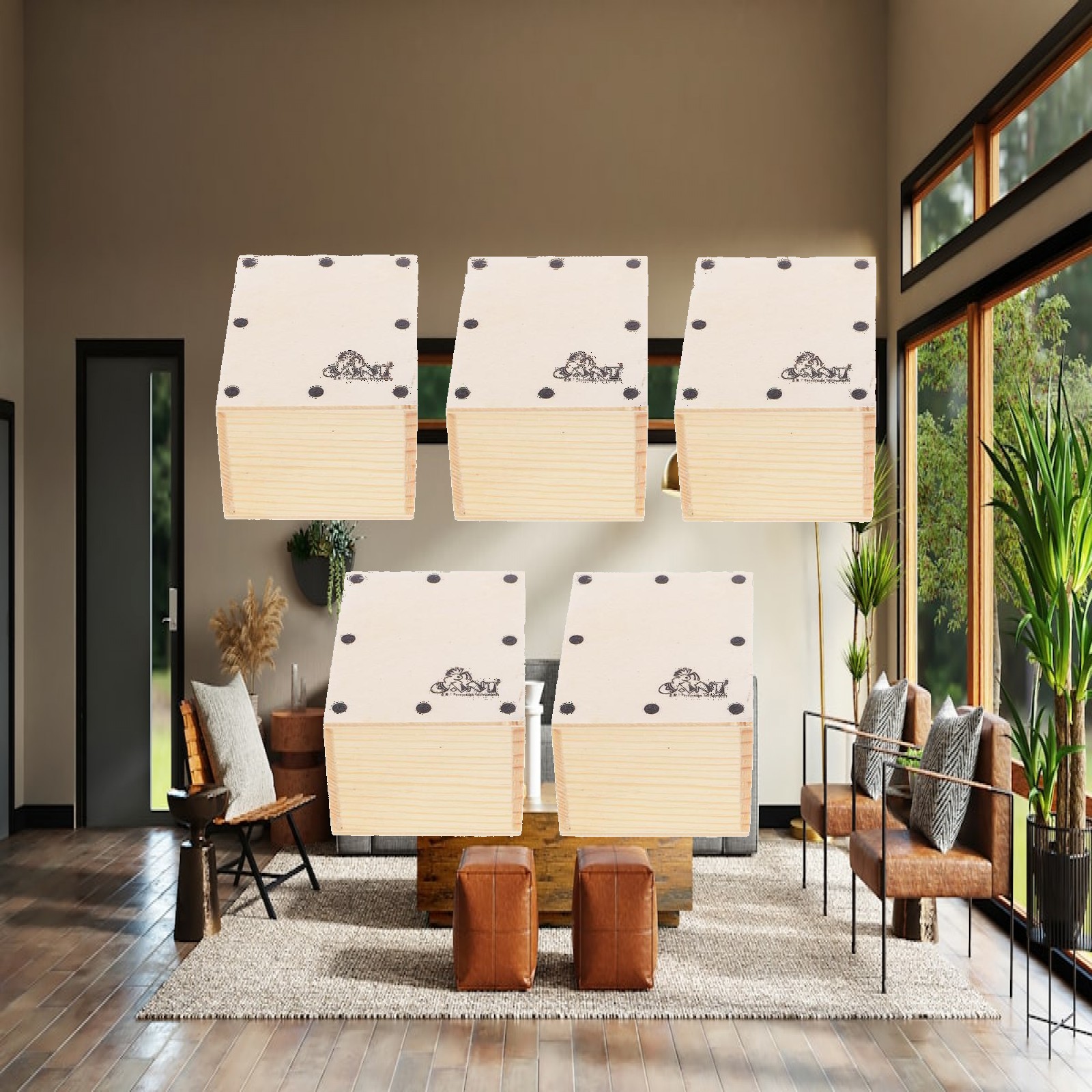 Cajon Box Drum - Mini Set Cajon Shaker in Legno,