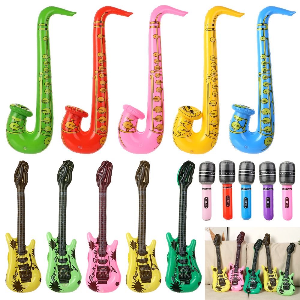 Musical Instrument You Blow Into - Set di 5 Chitarre, 5 Sassofoni,