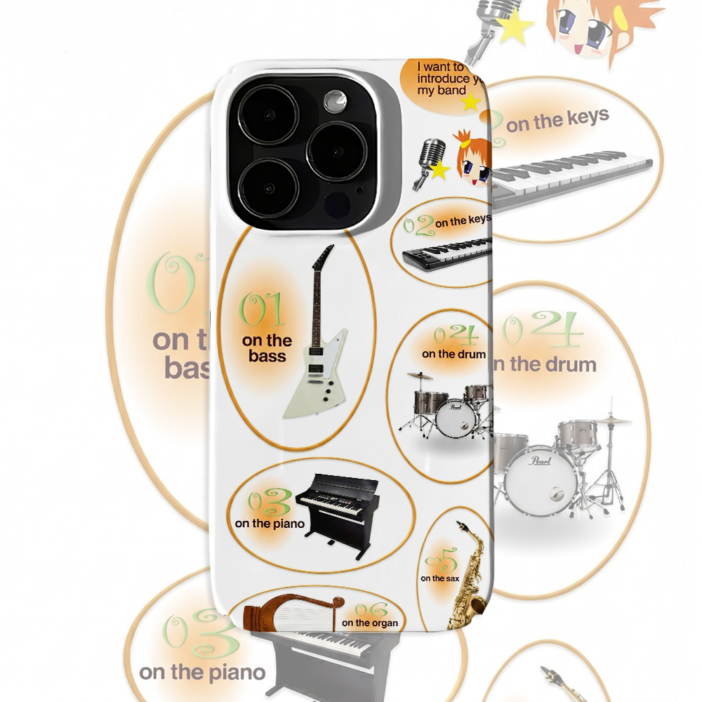 Custodia per telefono Anime Ba - Musical Instruments List recensione e prezzo