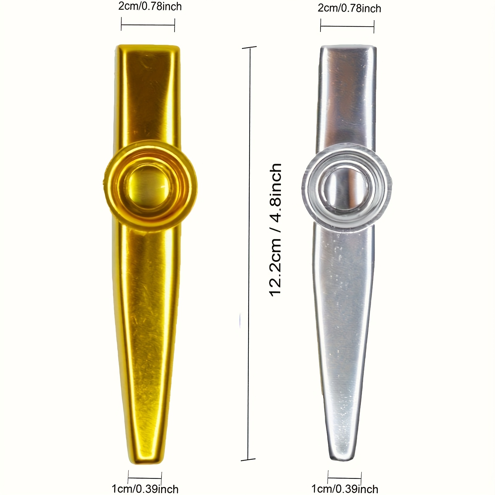 7 pezzi Kazoos in metallo dal  - Musical Instrument Gif recensione e prezzo