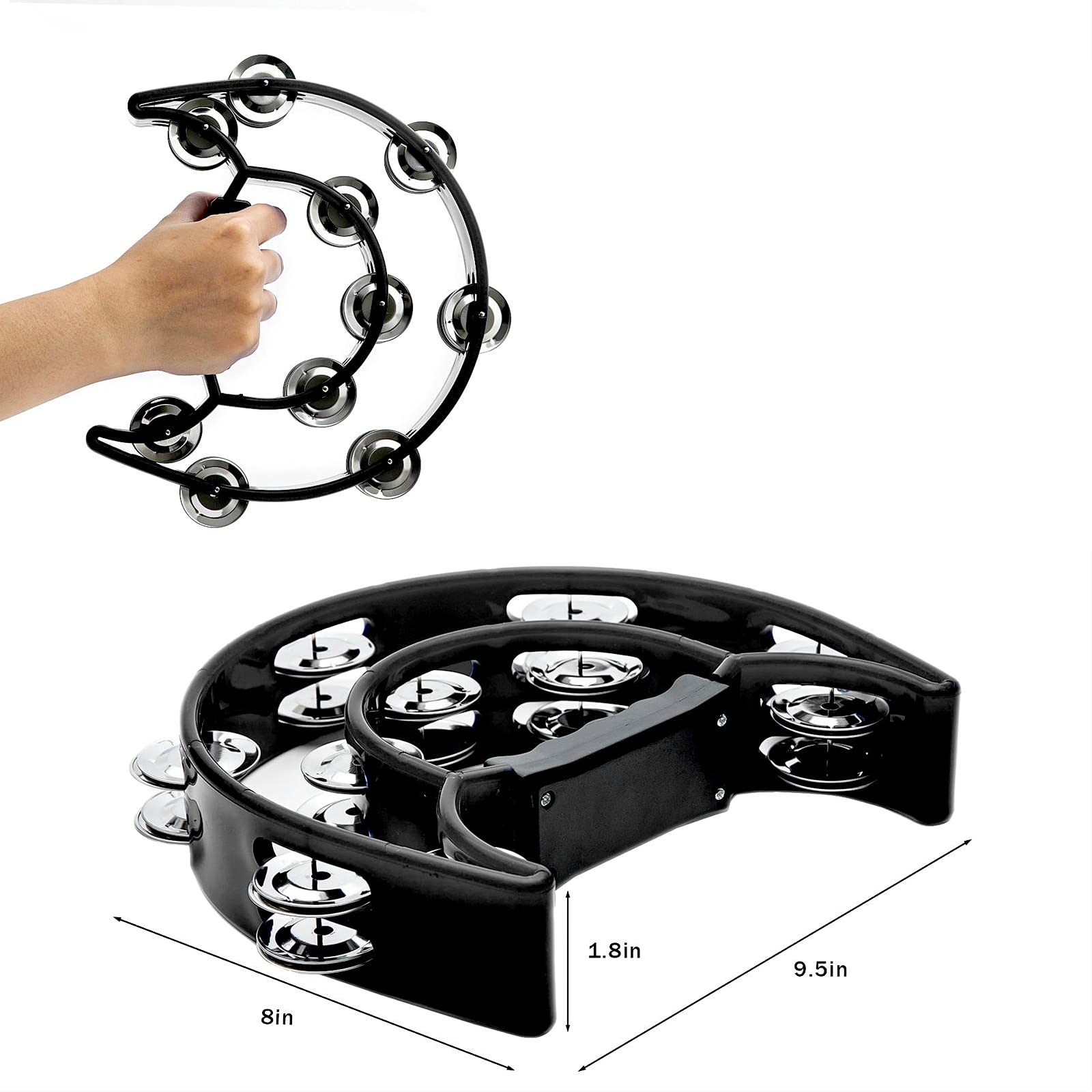 Tamburello Doppia fila Jingles - Musical Instrument Gif recensione e prezzo