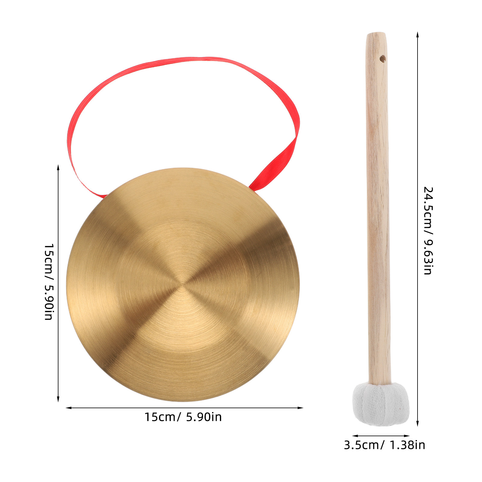 1 Set Mini Gong Portatile in R - Musical Instrument Gong recensione e prezzo