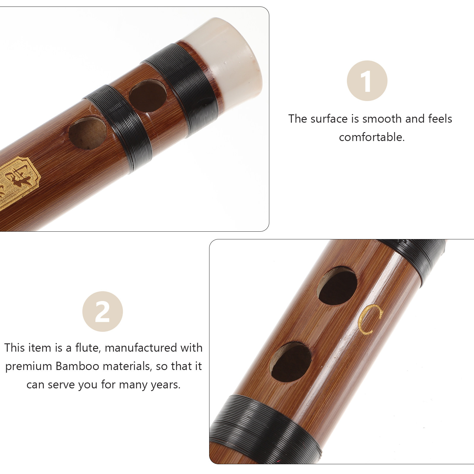1 Set Flauto di Bambù Professi - Musical Instrument You Blow Into recensione e prezzo